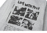 Insulated Bear Letter Print Hip Hop Hoodie