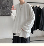 Solid Color Oversized Long Sleeve T-Shirt
