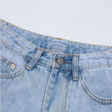High-Rise Denim Shorts