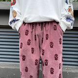 Corduroy Masked Baggy Pants