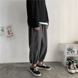 Solid Color Drawstring Joggers Pants