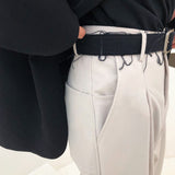 Loose Straight High Rise Pants