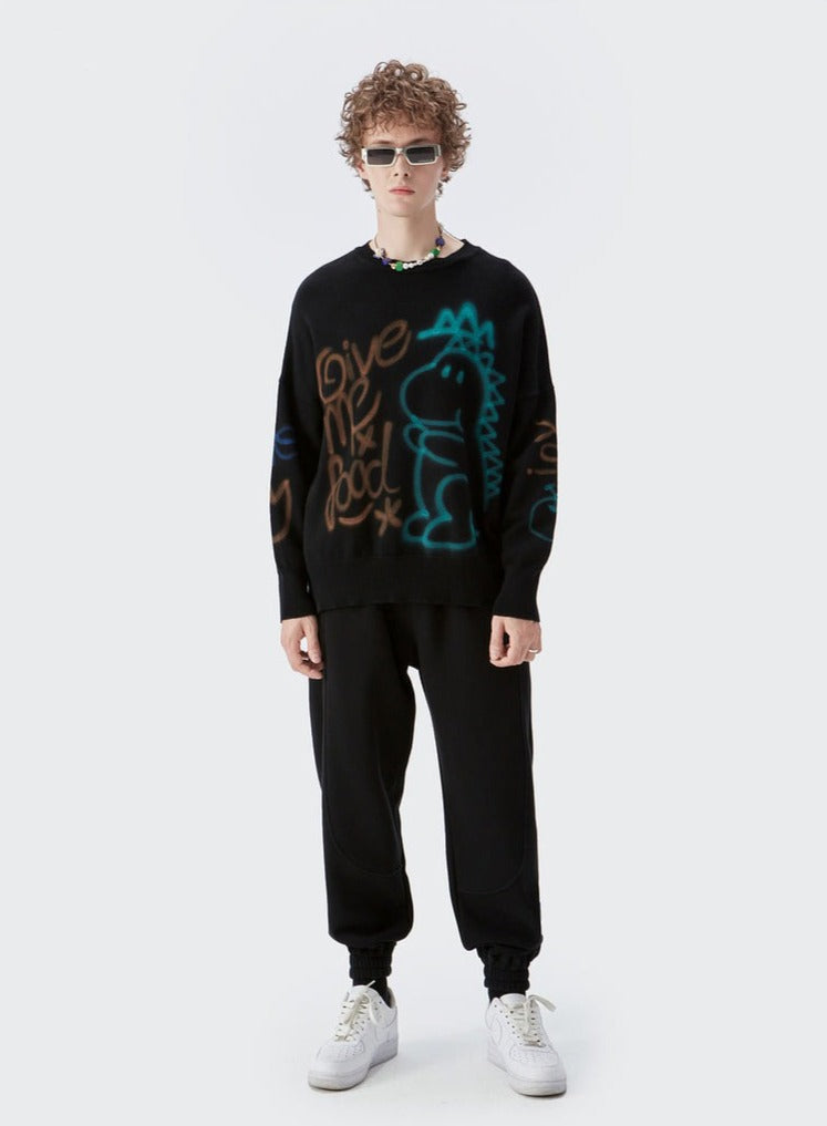Jurassic Hunger Sweater DAXUEN