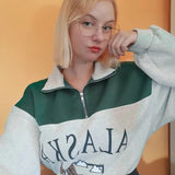Alaska Eagle Print Vintage Sweatshirt