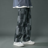 Vintage Geometric Patchwork Hip Hop Jeans
