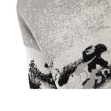 Gray Painting Smoke Pattern Sweater