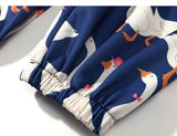 Goose Party Graphic Print Pants