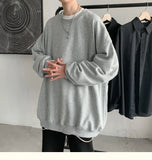 Solid Color Oversized Long Sleeve T-Shirt