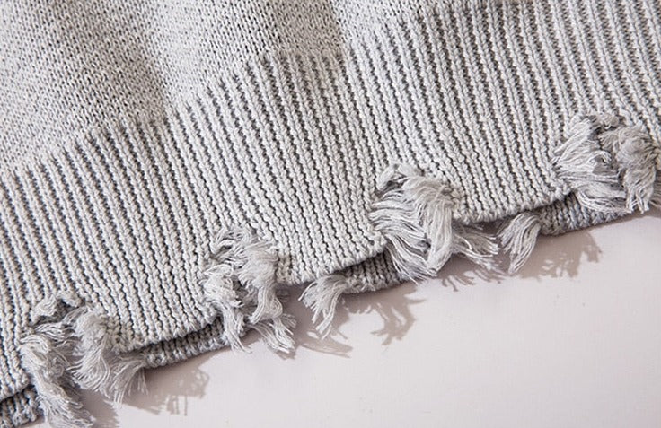 Ripped Chained Sweaters