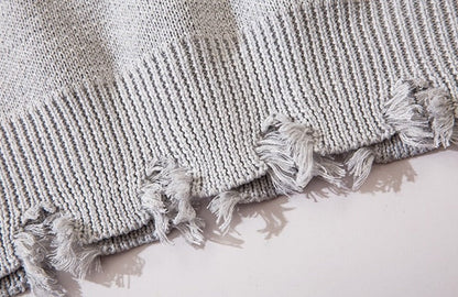 Ripped Chained Sweaters