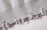 Ripped Chained Sweaters