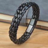 Leather Chain Magnetic Clasp Bracelet