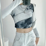 Seductive Slim Tie-Dye Long Sleeve T-Shirt