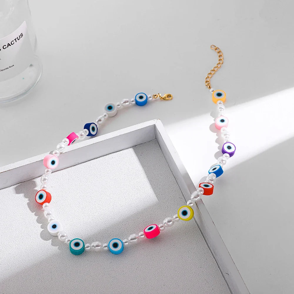 Beaded Rectangular Necklace