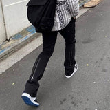 Back Ankle Zipper Pants