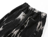 Tie Dye Print Denim Pants