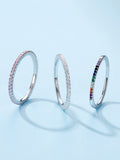 Simulated Diamond 925 Sterling Silver Ring