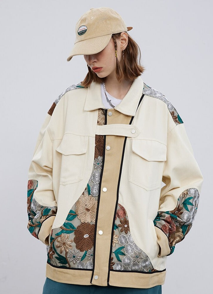 Flower Denim Jacket