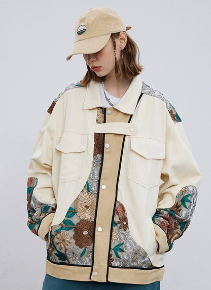 Flower Denim Jacket