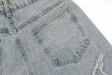 Love Embroidery Heart Jeans