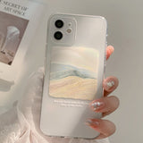 Beach Painting Mobile Phone Case For iPhone