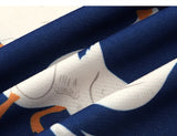 Goose Party Graphic Print Pants