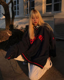 Y2K V-neck Sweatshirt