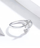 Flying Plane 925 Sterling Silver Ring