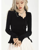 Grunge Irregular Split Knitted Sweater