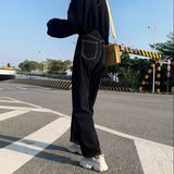 Denim Vintage Solid High Waist Jeans