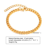 Double Twist Stainless Steel Chain Bracelet