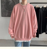 Solid Color Oversized Long Sleeve T-Shirt