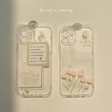 Soft Flower Mobile Phone Case For iPhone