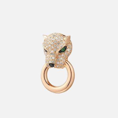 Genuine Rose Gold Leopard Diamond Necklace
