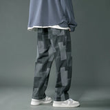 Vintage Geometric Patchwork Hip Hop Jeans