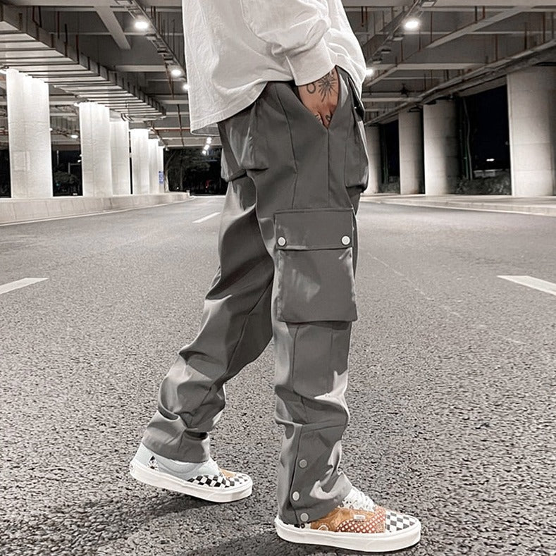Side Breasted Cargo Pants