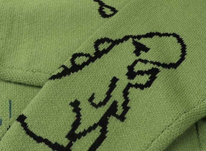 Cute Dinosaur Cardigan details