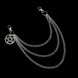 Punk Pentagram Gothic Jeans Chain