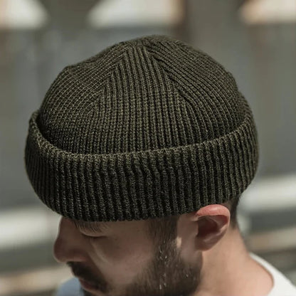 Military Wool Knit Thick Beanies