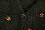 Vintage Long Sleeve Embroidery Cardigan