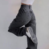 Women's High-waist Ripped Jeans