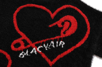 Knitted Heart Sweater