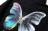 Colorful Butterfly Print Hoodie