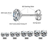 Stud Earrings 925 Sterling Silver Earrings