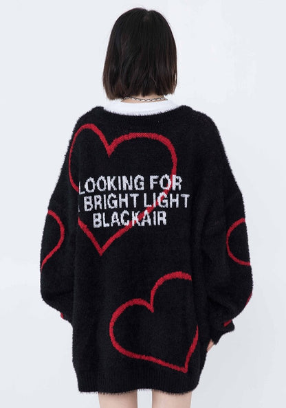 Knitted Heart Sweater