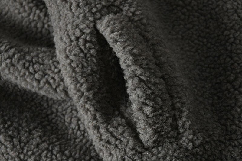Solid Color Fuzzy Jacket