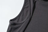High Neck Sleeveless Crop Top