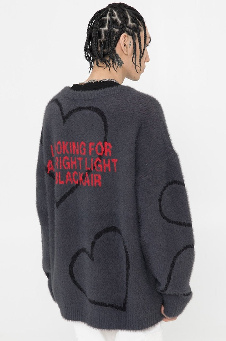 Knitted Heart Sweater