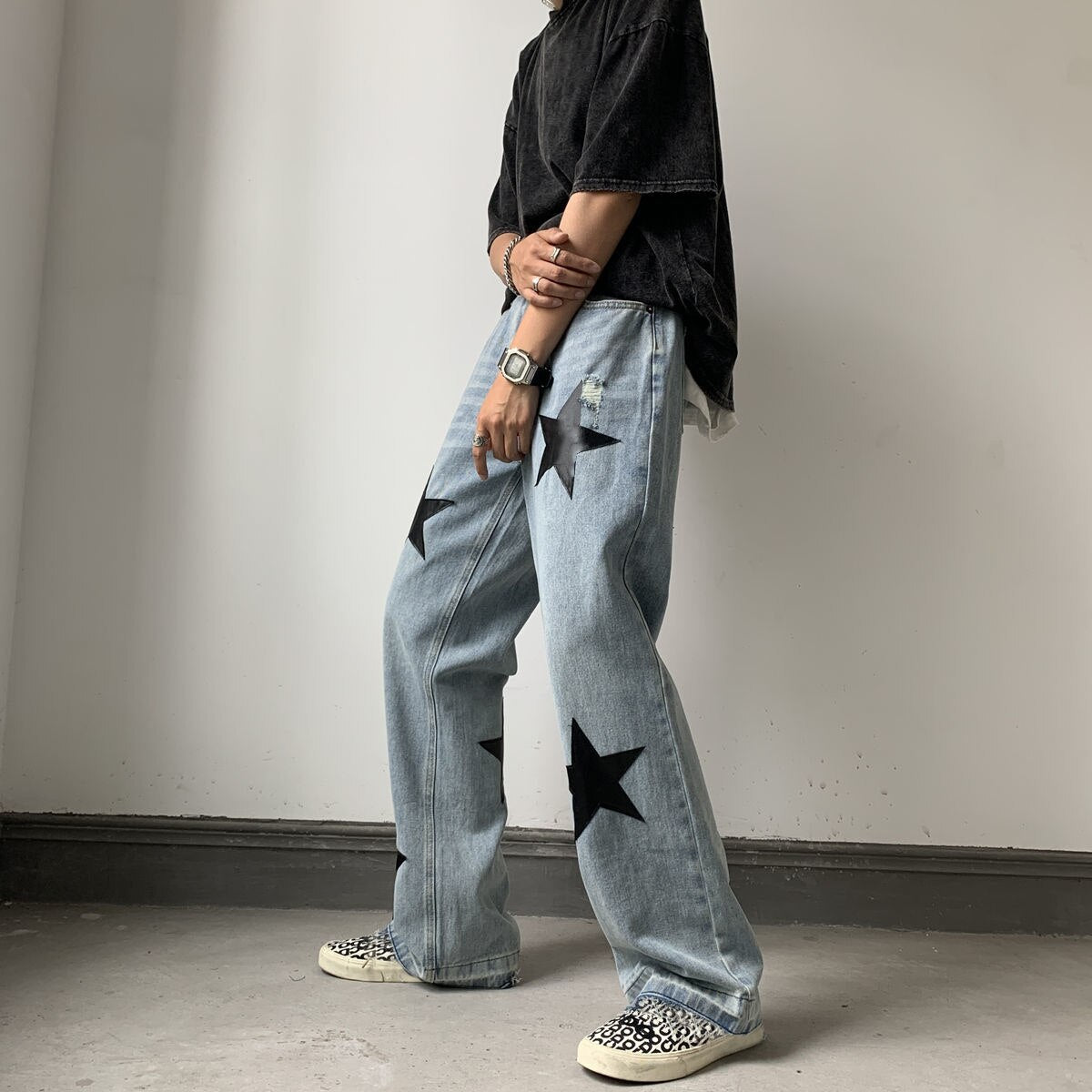 All Over Star Denim Jeans
