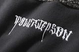 Block Vintage High-neck Hoodie